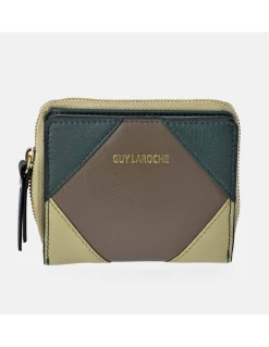 GUY LAROCHE Monedero tarjetero para mujer en piel patchwork