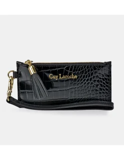 GUY LAROCHE Tarjetero con asa de mano Mujer Sintetico Coco