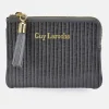 GUY LAROCHE tarjetero cremallera plano mujer sintético grabado Tejus