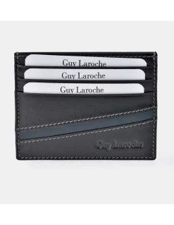 GUY LAROCHE Tarjetero de Hombre Piel plano Colección Napa