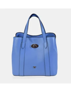 PIERRE CARDIN Bolso de mano con bandolera y doble asa para mujer en Piel