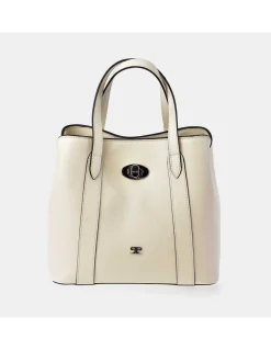 PIERRE CARDIN Bolso de mano con bandolera y doble asa para mujer en Piel