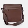 PIERRE CARDIN bolso bandolera para hombre con solapa en piel Napa