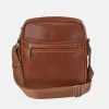 PIERRE CARDIN Bolso bandolera grande de hombre en piel Vegetal con cremallera
