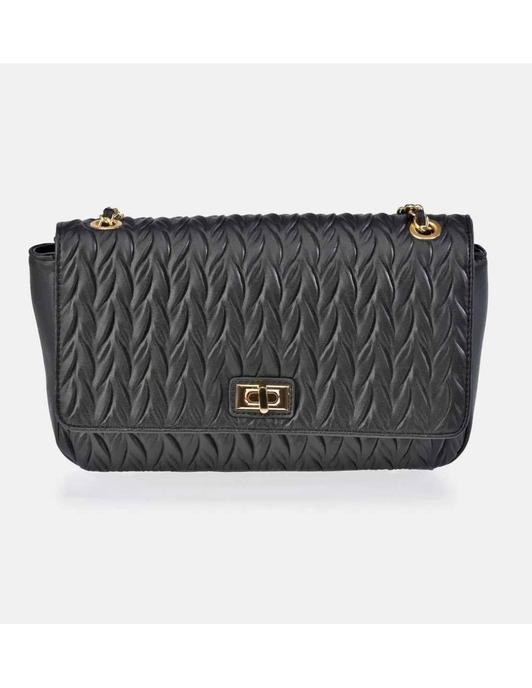 PIERRE CARDIN Bolso Bandolera Cadena Mujer con Solapa símil piel acolchado