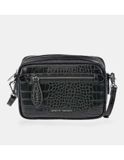 PIERRE CARDIN Bolso bandolera con cremallera mujer en símil piel grabado