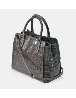 PIERRE CARDIN Bolso Carryall para mujer en piel grabada