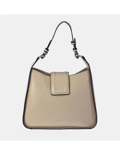 PIERRE CARDIN bolso de hombro con doble asa y bandolera sintético