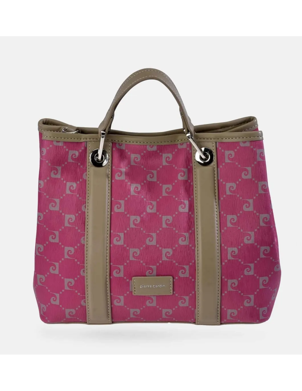 PIERRE CARDIN bolso de mano PU ajustable con bandolera en lona estampada