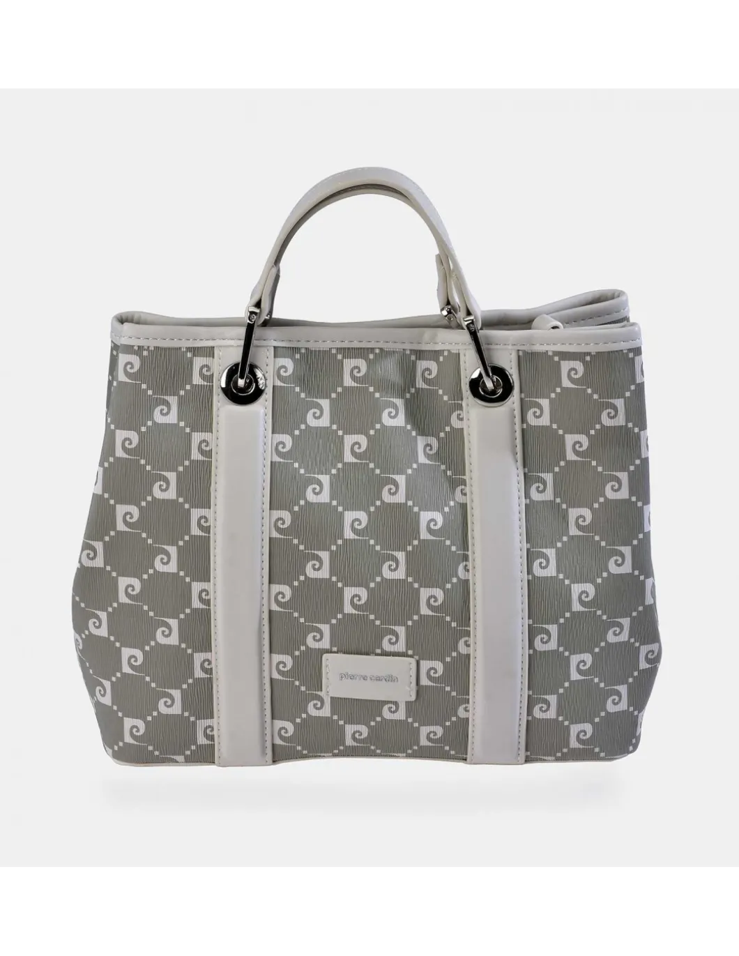 PIERRE CARDIN bolso de mano PU ajustable con bandolera en lona estampada