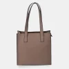 PIERRE CARDIN Bolso shopper cuadrado con asas largas para mujer en lona estampada