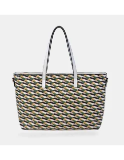 PIERRE CARDIN Bolso shopper con asas largas para mujer en lona estampada
