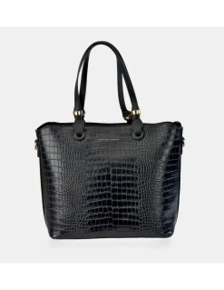 PIERRE CARDIN Bolso Shopping grabado para mujer con asas largas y bandolera