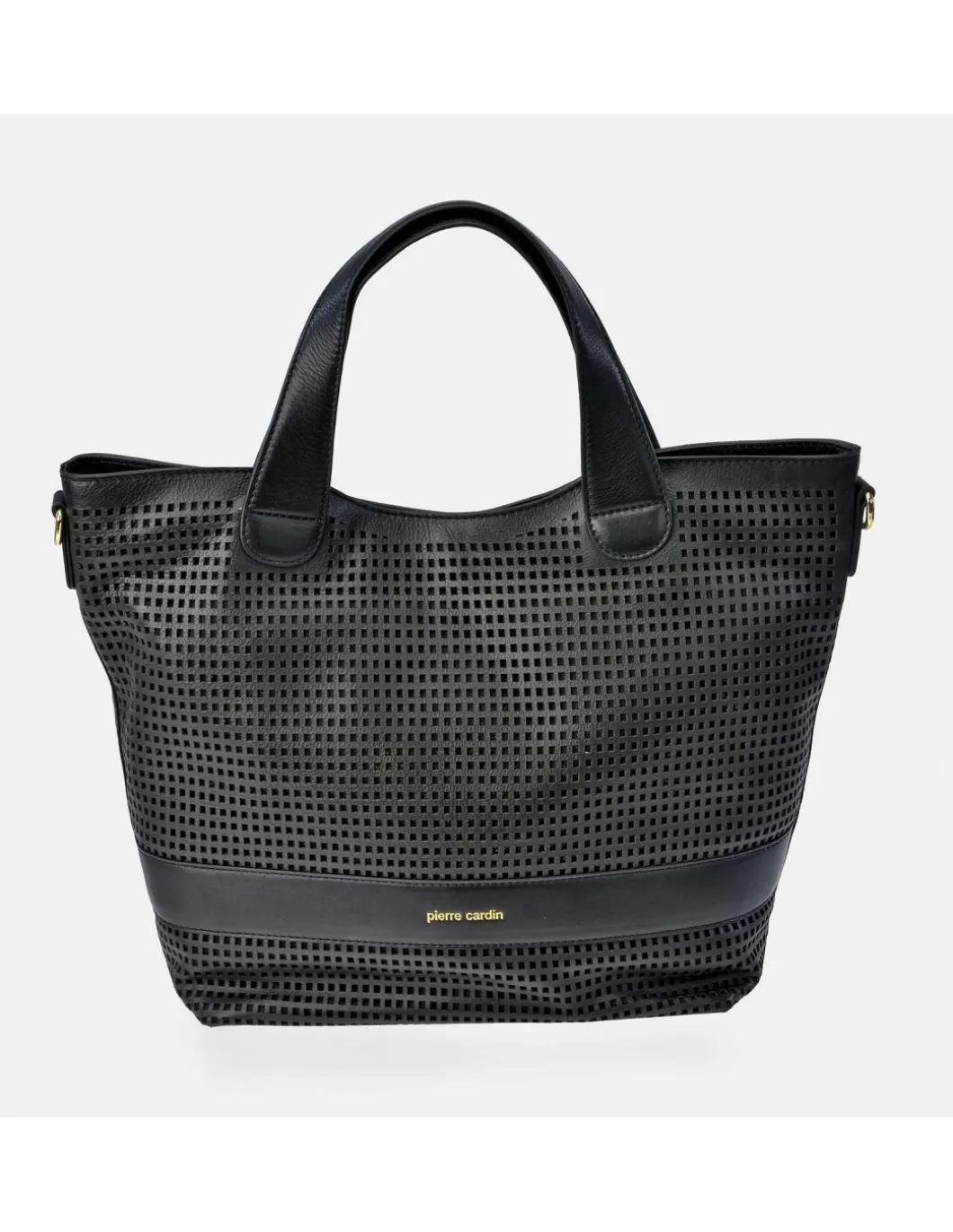 PIERRE CARDIN Bolso shopper con asas y bandolera para mujer en piel trenzado