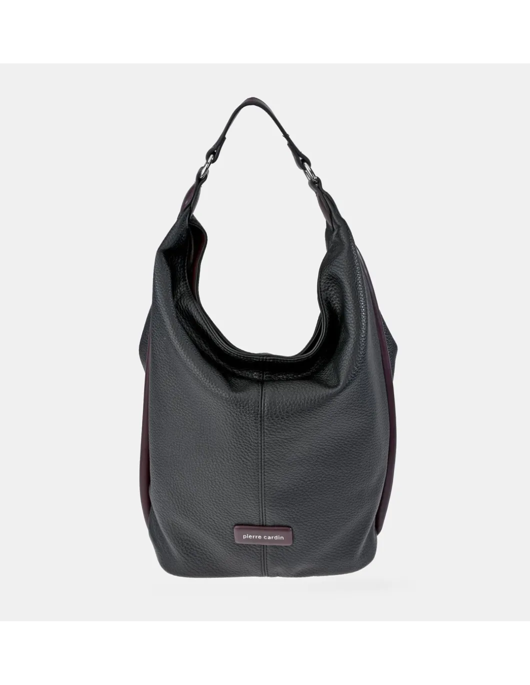 PIERRE CARDIN bolso tote en piel combinada