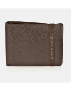 PIERRE CARDIN Cartera Americano monedero hombre piel con elastico