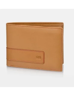 PIERRE CARDIN Cartera de hombre piel tipo americano con monedero interior Colección Sedated