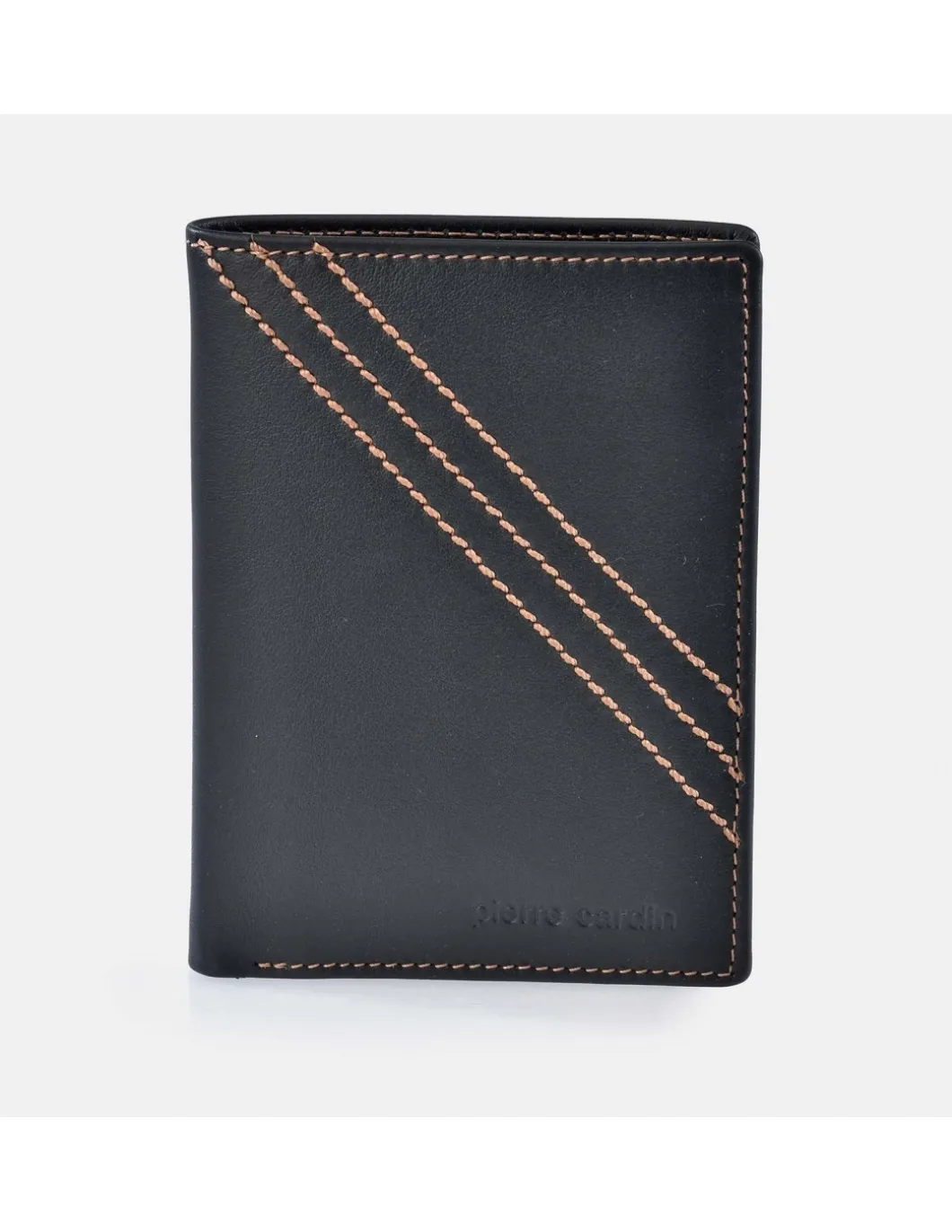 PIERRE CARDIN Cartera de piel para hombre con tarjetero Calidad Gacela
