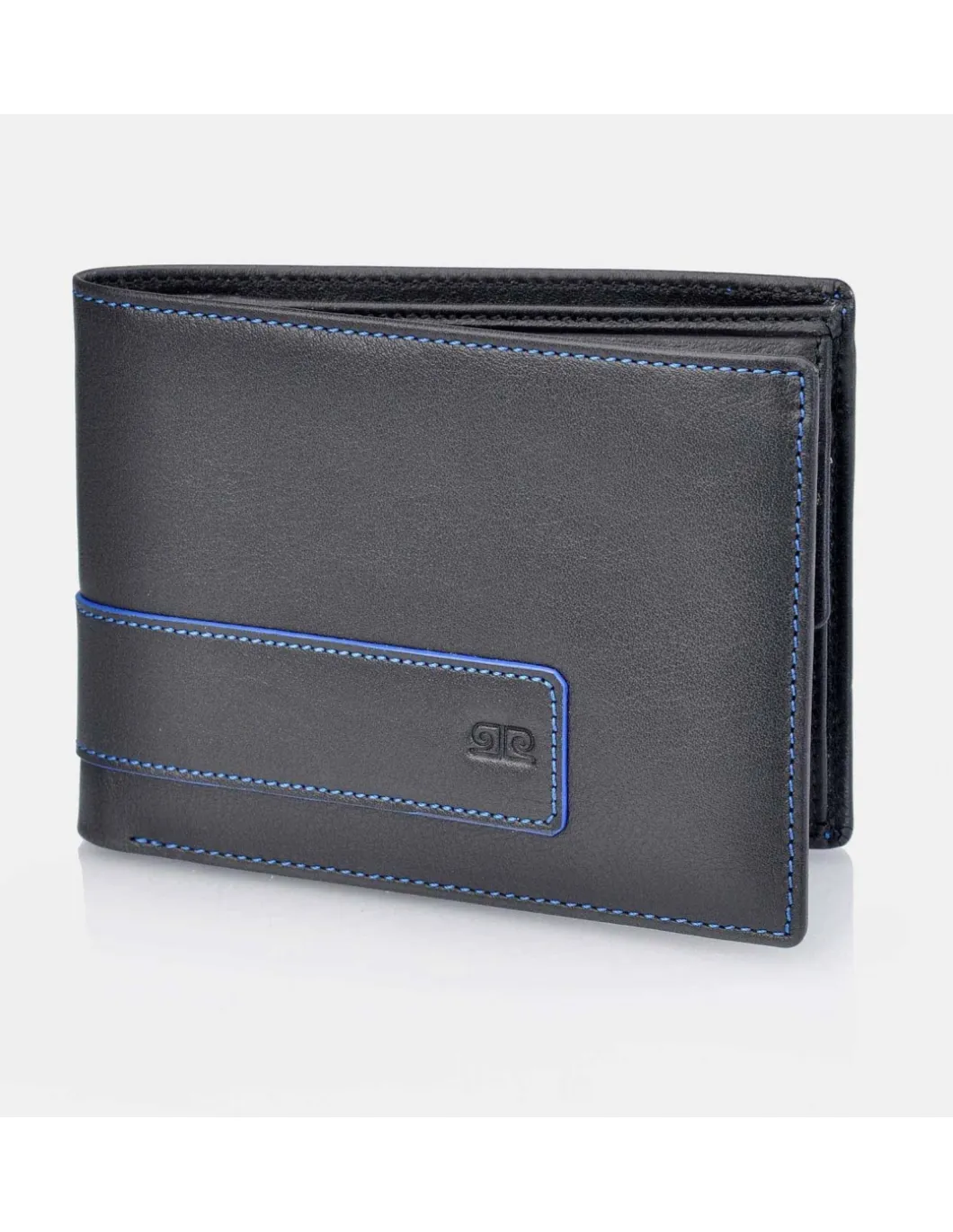 PIERRE CARDIN Cartera de hombre piel tipo americano con monedero interior Colección Sedated
