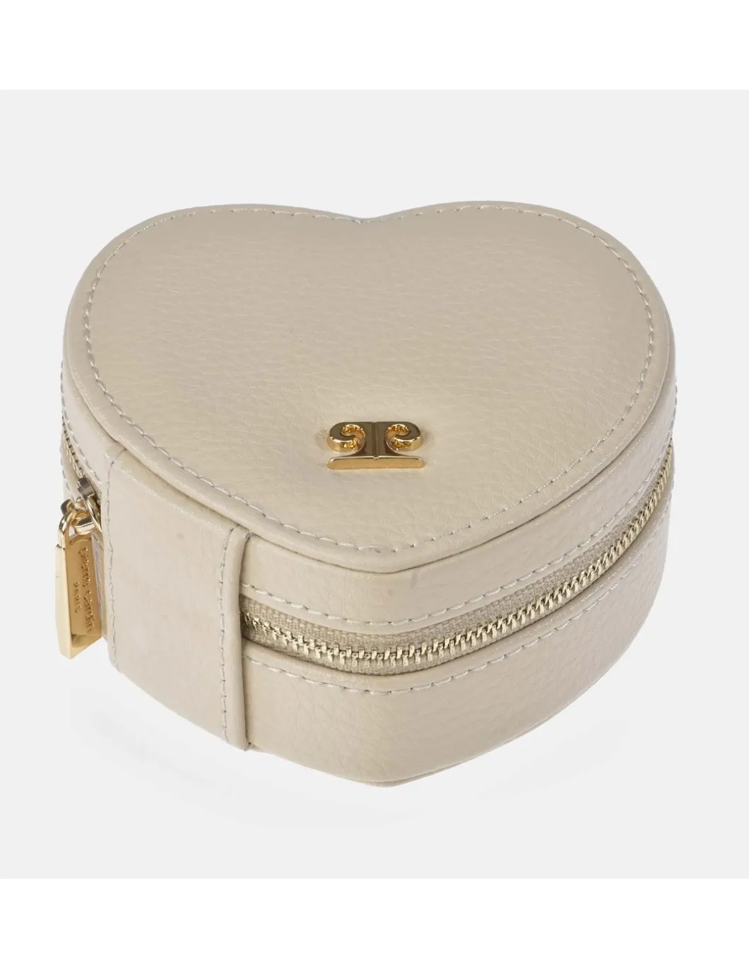 PIERRE CARDIN Joyero mini corazón en piel con cremallera