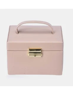 PIERRE CARDIN Joyero rígido con cajonera y asa de mano