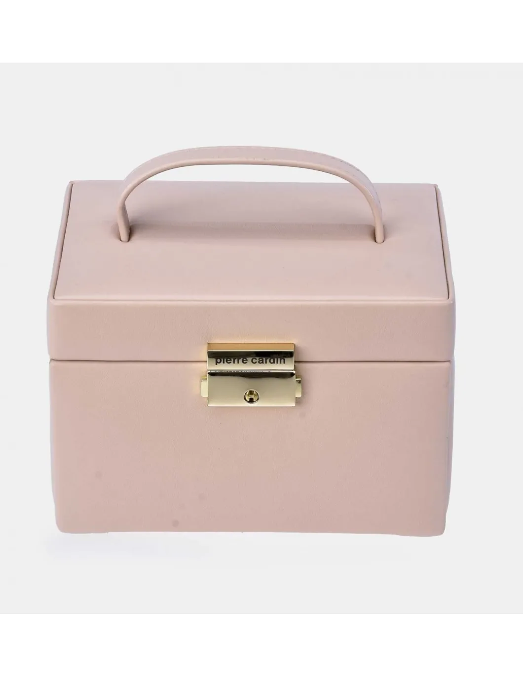 PIERRE CARDIN Joyero rígido con cajonera y asa de mano