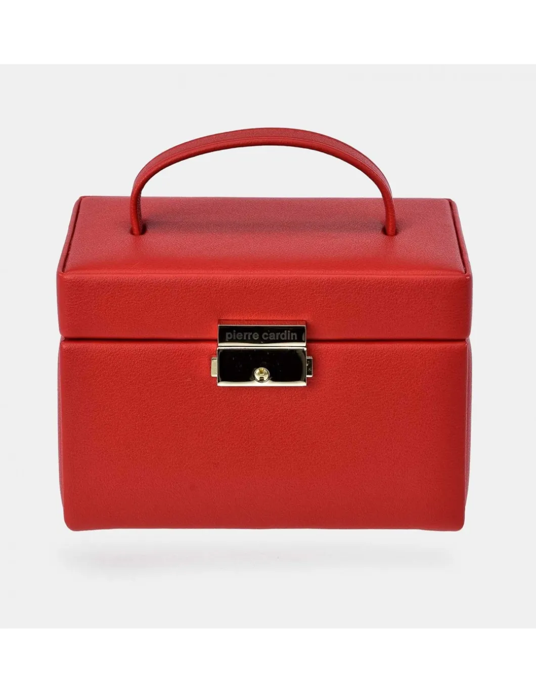 PIERRE CARDIN Joyero rígido con cajonera y asa de mano