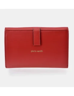 PIERRE CARDIN monedero billetero grande para mujer piel suave
