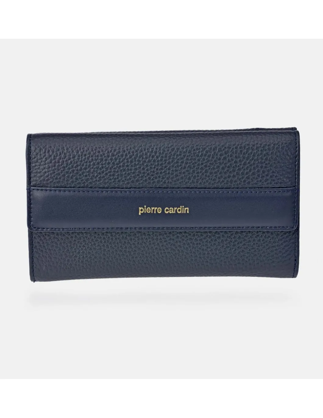 PIERRE CARDIN monedero billetera grande con solapas para mujer en piel grano
