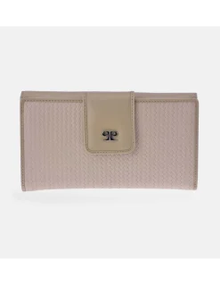 PIERRE CARDIN Monedero billetero Grande para mujer en piel espigas