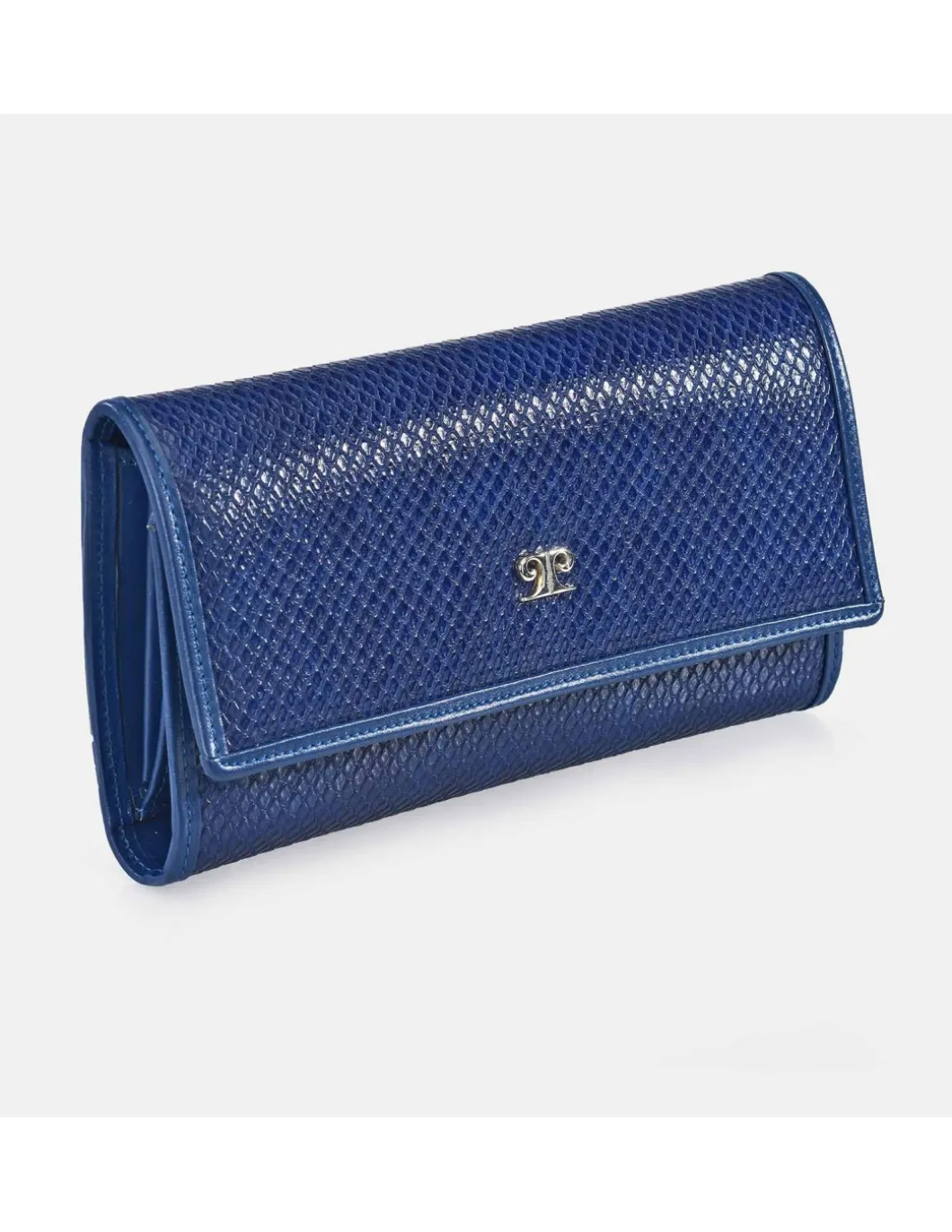 PIERRE CARDIN Monedero Billetero Solapa Grande Mujer Serpiente