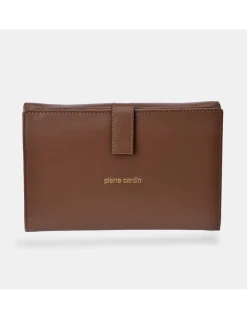 PIERRE CARDIN Monedero billetero grande para mujer piel Napa suave