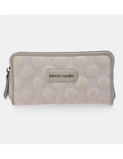 PIERRE CARDIN monedero billetero grande para mujer acolchado