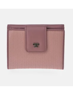 PIERRE CARDIN Monedero billetero para mujer en piel espigas