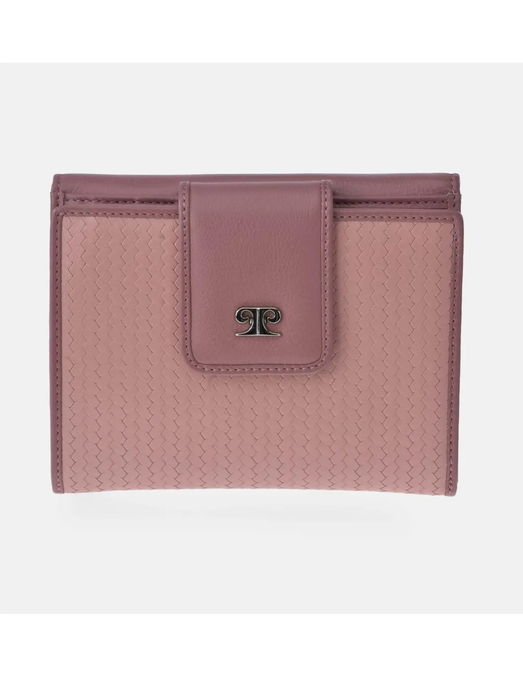 PIERRE CARDIN Monedero billetero para mujer en piel espigas