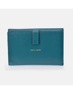 PIERRE CARDIN monedero billetero grande para mujer piel suave
