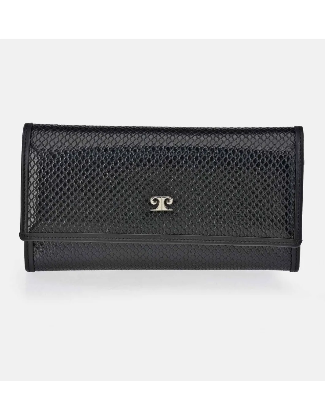 PIERRE CARDIN Monedero Billetero Solapa Grande Mujer Serpiente