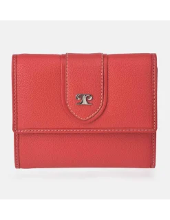 PIERRE CARDIN Monedero billetero solapa para mujer en símil piel