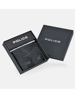 POLICE cartera americano en piel camuflaje para hombre
