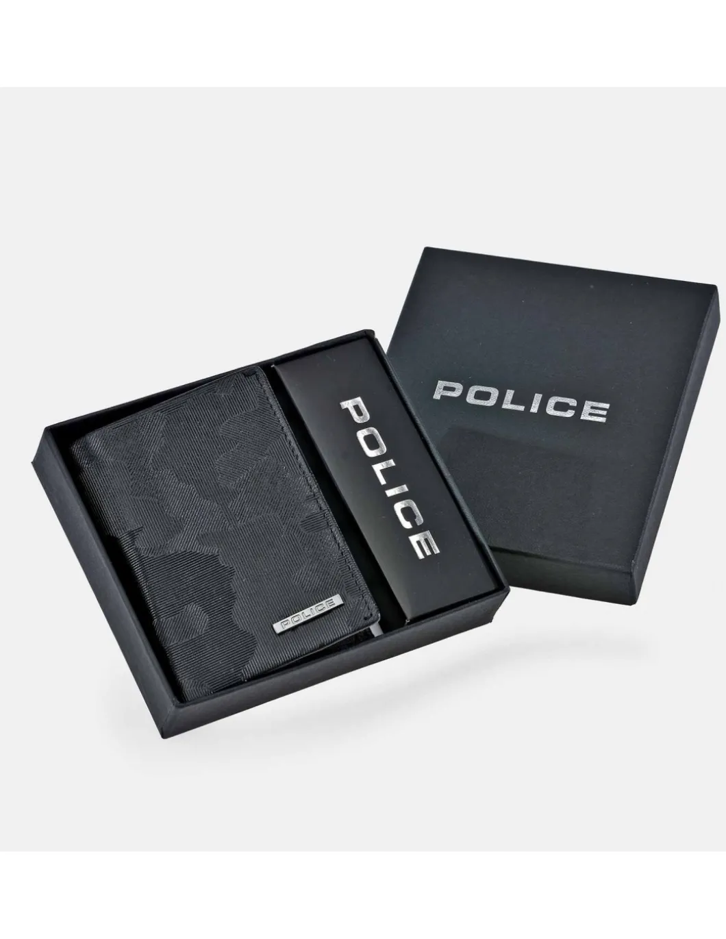 POLICE cartera en piel camuflaje para hombre