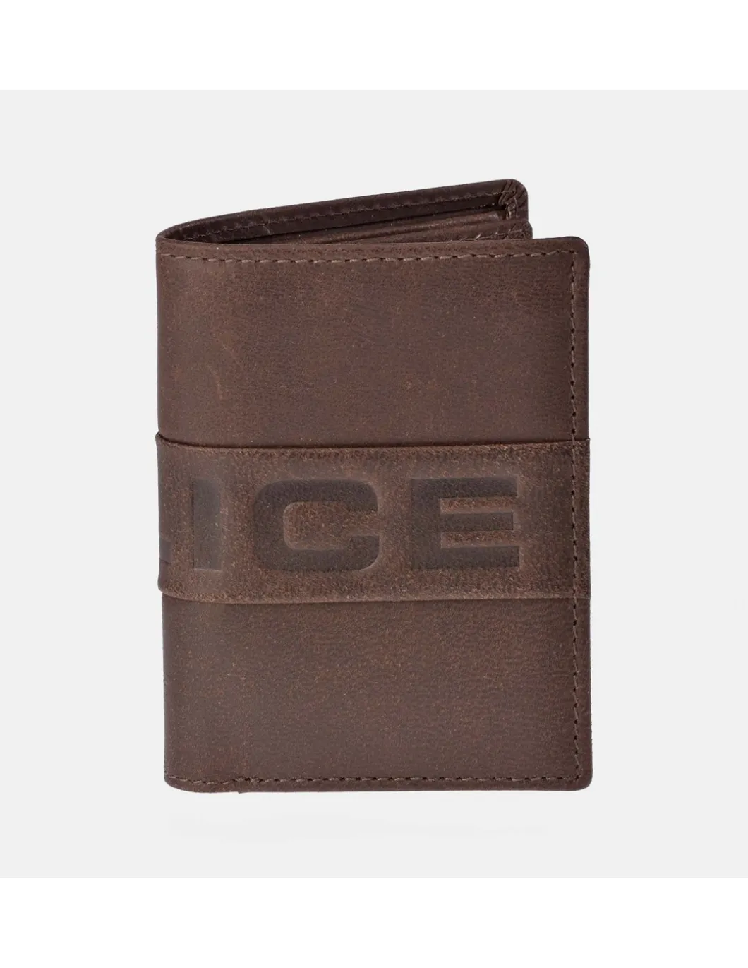 POLICE Cartera en piel vintage para hombre