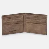 POLICE cartera grande de piel tipo americano para hombre