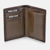 POLICE cartera grande de piel para hombre con monedero interior