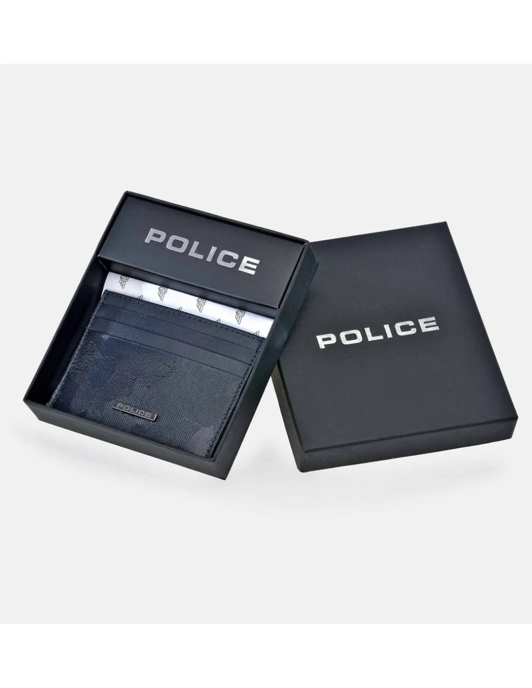 POLICE tarjetero plano en piel camuflaje para hombre