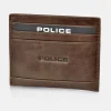 POLICE tarjetero plano grande de piel para hombre