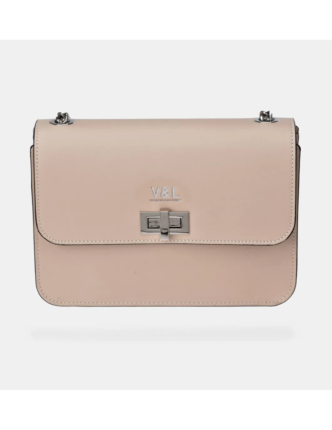 Victorio & Lucchino Bolso con cadena y solapa para mujer en piel