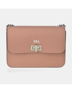Victorio & Lucchino Bolso con cadena y solapa para mujer en piel