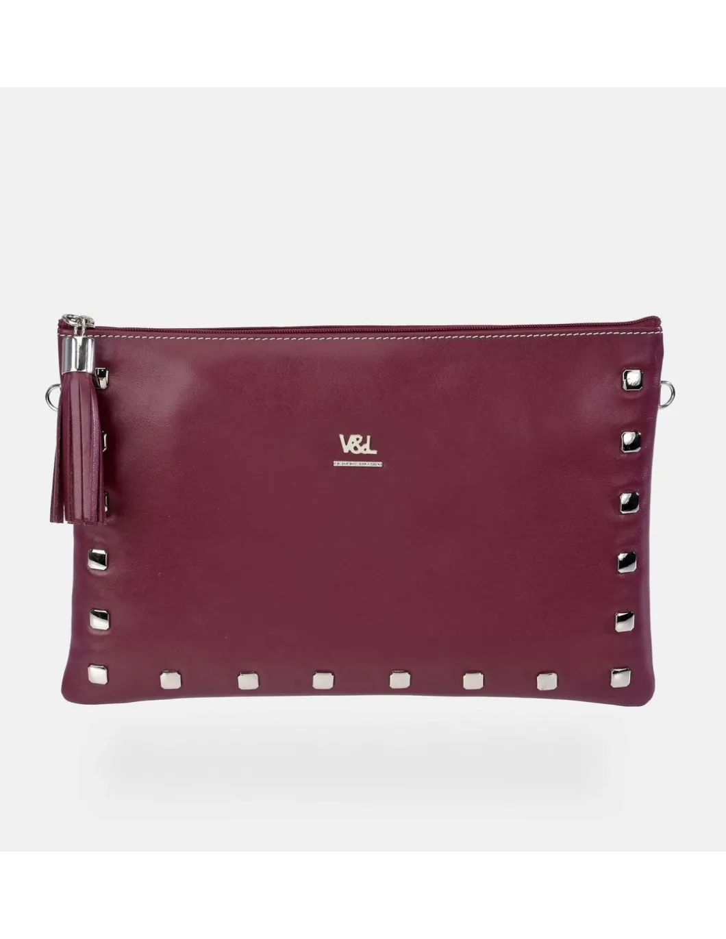 Victorio & Lucchino bolso de mano grande en piel con tachas y bandolera