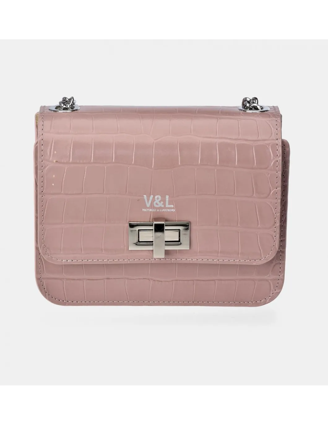 Victorio & Lucchino bolso de bandolera con solapa para Mujer en piel grabado coco