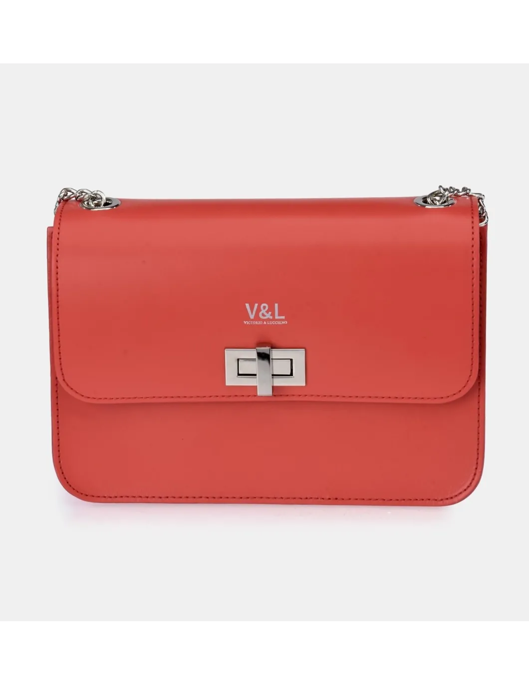 Victorio & Lucchino Bolso con cadena y solapa para mujer en piel